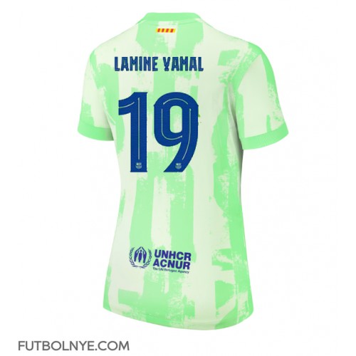 Camiseta Barcelona Lamine Yamal #19 Tercera Equipación para mujer 2024-25 manga corta